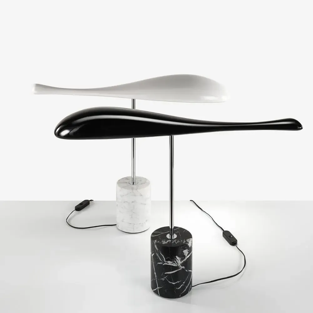 Lampes de table - Lampe de table et de bureau Flying Fish - Blanche - SOFTICATED