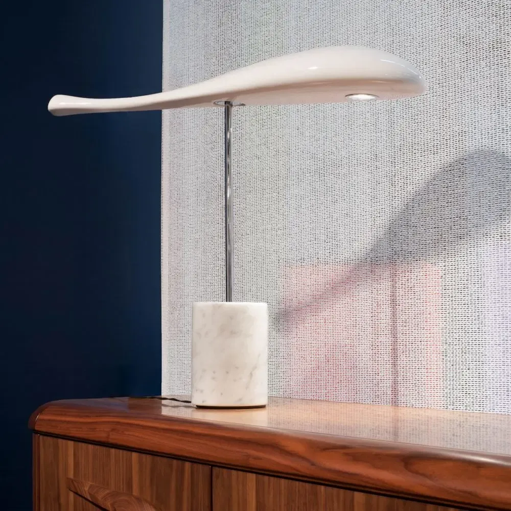 Lampes de table - Lampe de table et de bureau Flying Fish - Blanche - SOFTICATED