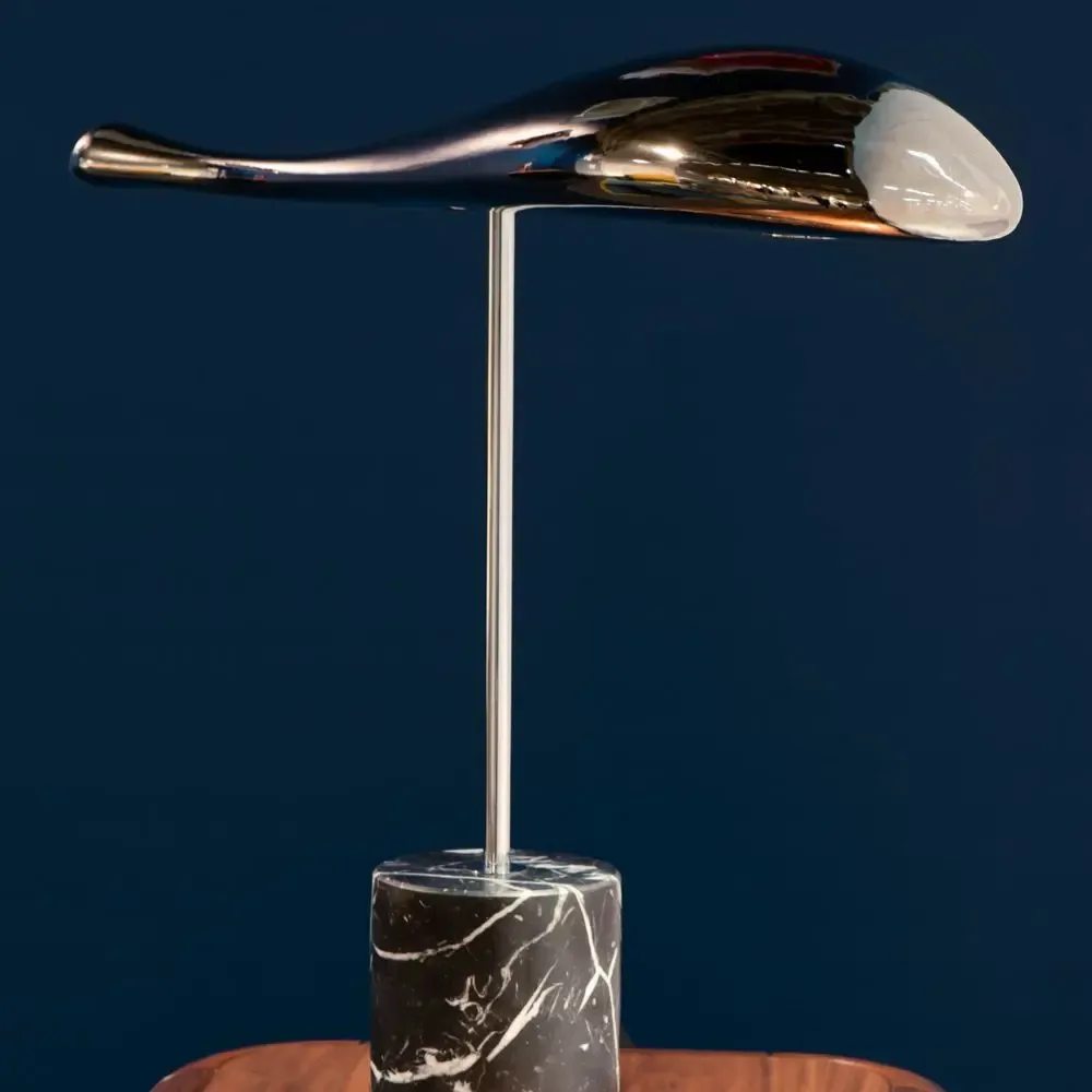 Table lamps - Flying Fish Table and Desk Lamp - Chrome - SOFTICATED
