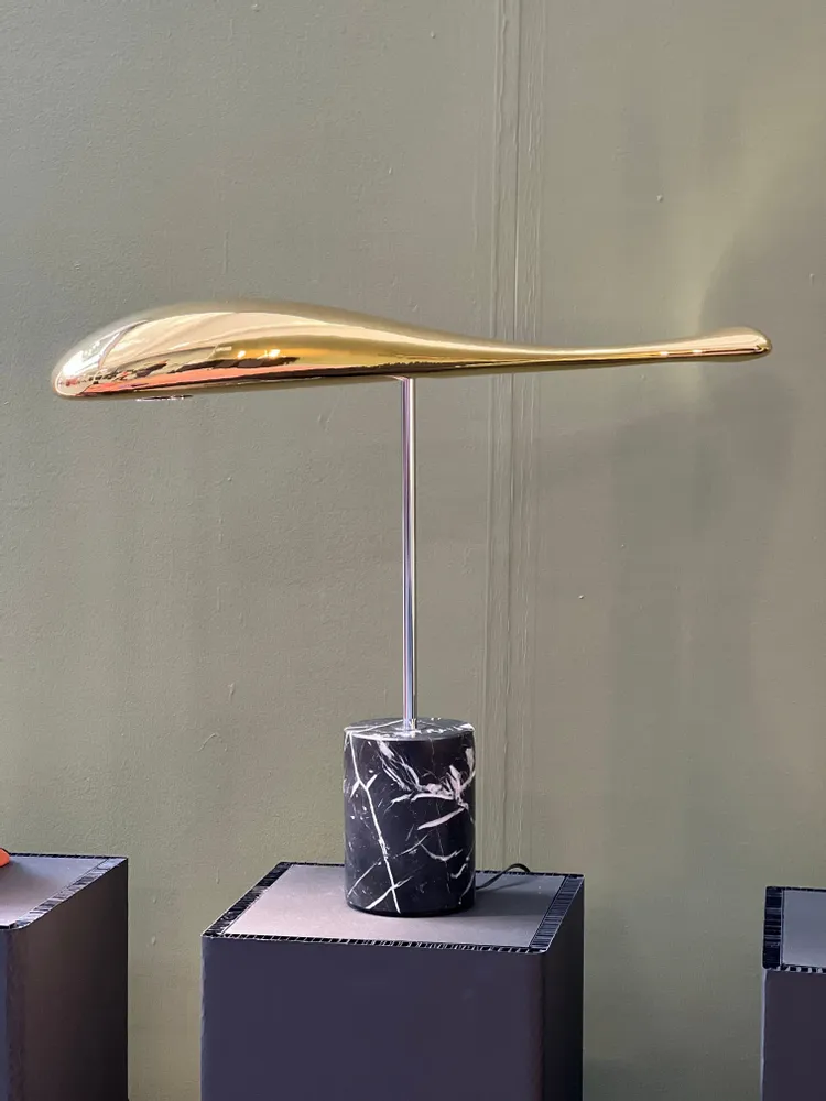 Table lamps - Flying Fish Table and Desk Lamp - Gold - SOFTICATED
