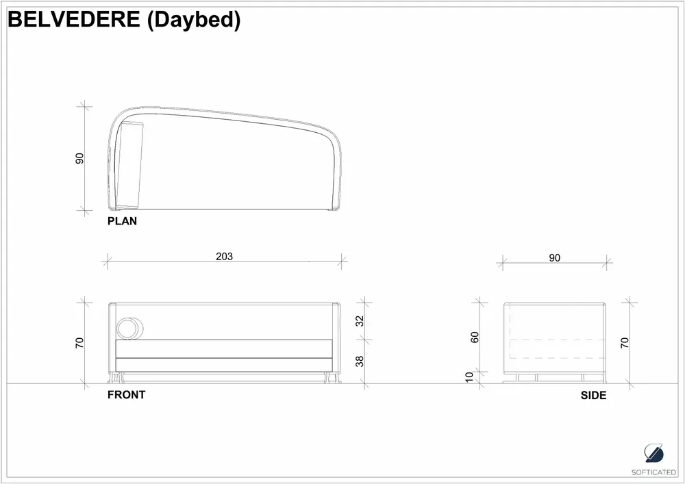 Sofas - Belvedere ı Day Bed - SOFTICATED