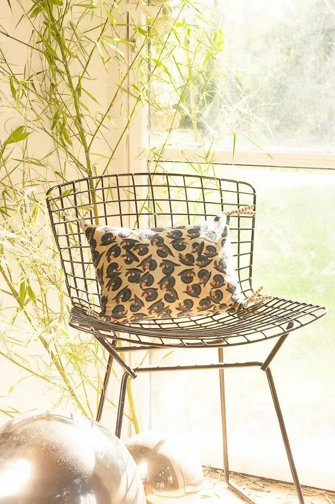 Fabric cushions - ART DECO Cushion cover 25x35 cm - EN FIL D'INDIENNE...