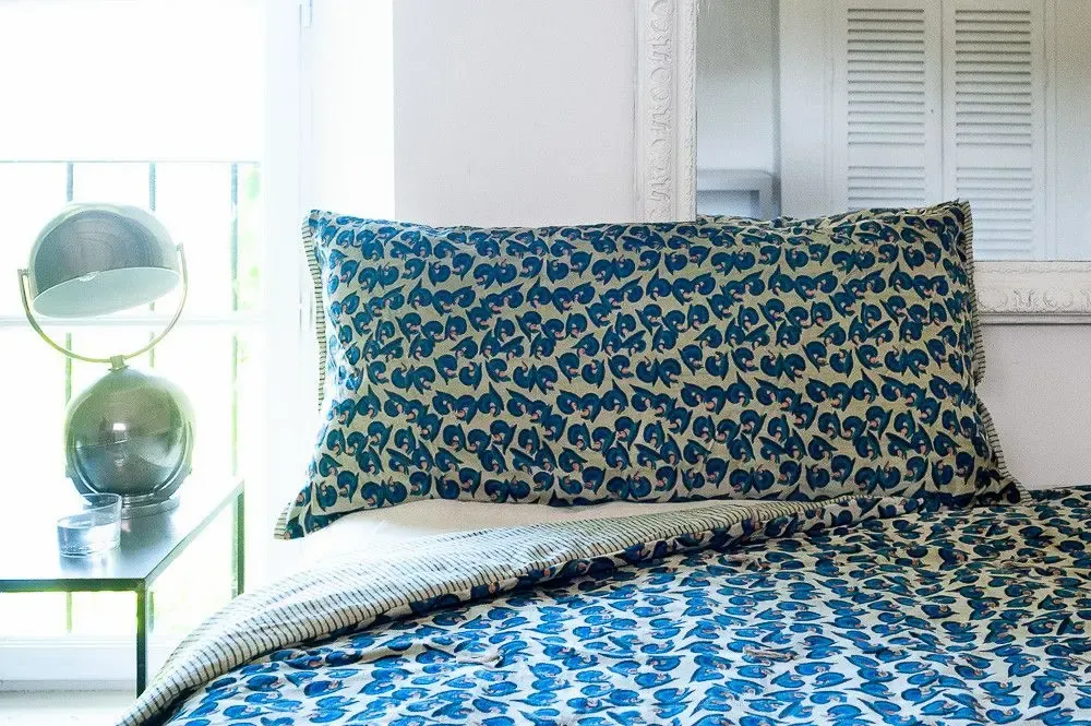 Homewear - Art Deco Cushion Cover 50X100 Cm - EN FIL D'INDIENNE...