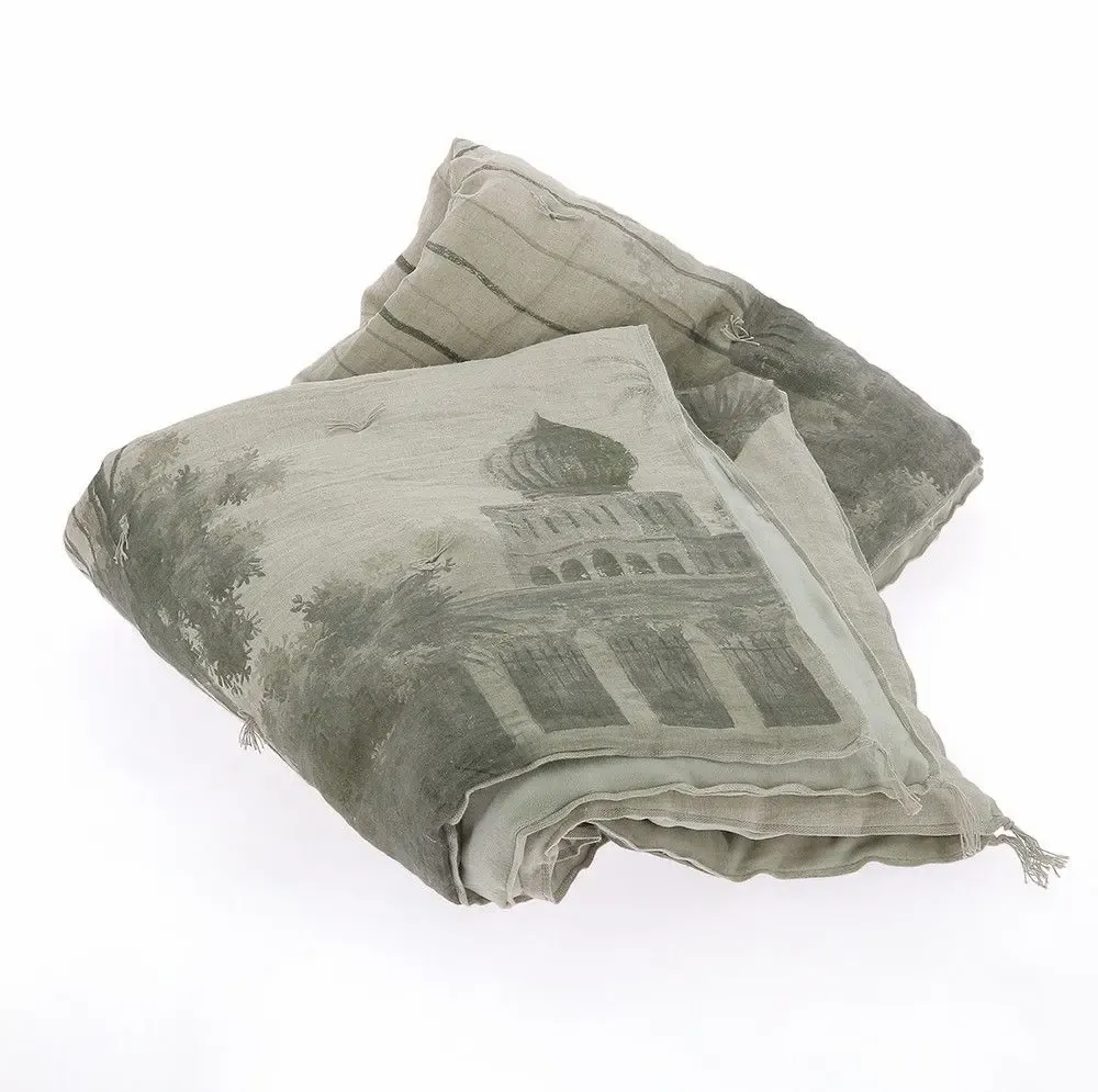 Linge de lit - BADALPUR Bout de lit en lin imprimé Ananbo 90x20 cm LIN - EN FIL D'INDIENNE...