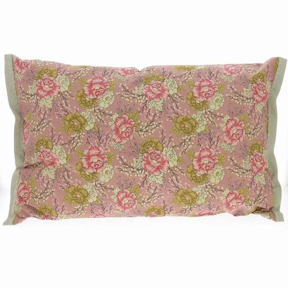 Coussins textile - BLOOM Housse de coussin 50X75 cm TERRACOTTA - EN FIL D'INDIENNE...