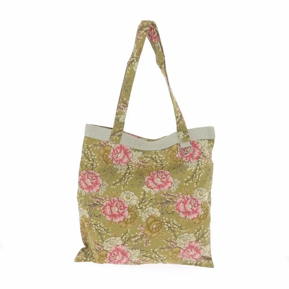Fabric cushions - Bloom Tote Bag 38X40 Cm Bloom Olive - EN FIL D'INDIENNE...