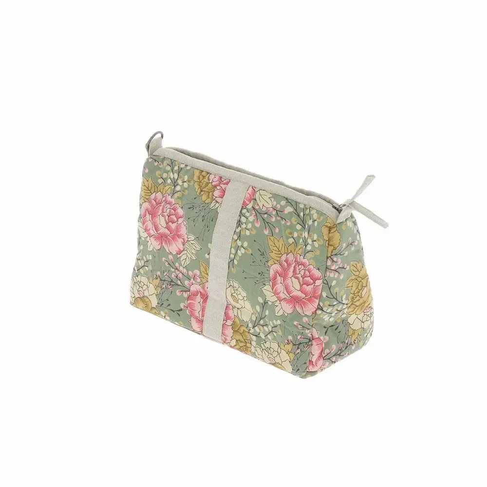 Throw blankets - Bloom Vanity Clutch 18X26X12 Cm Bloom Celadon - EN FIL D'INDIENNE...