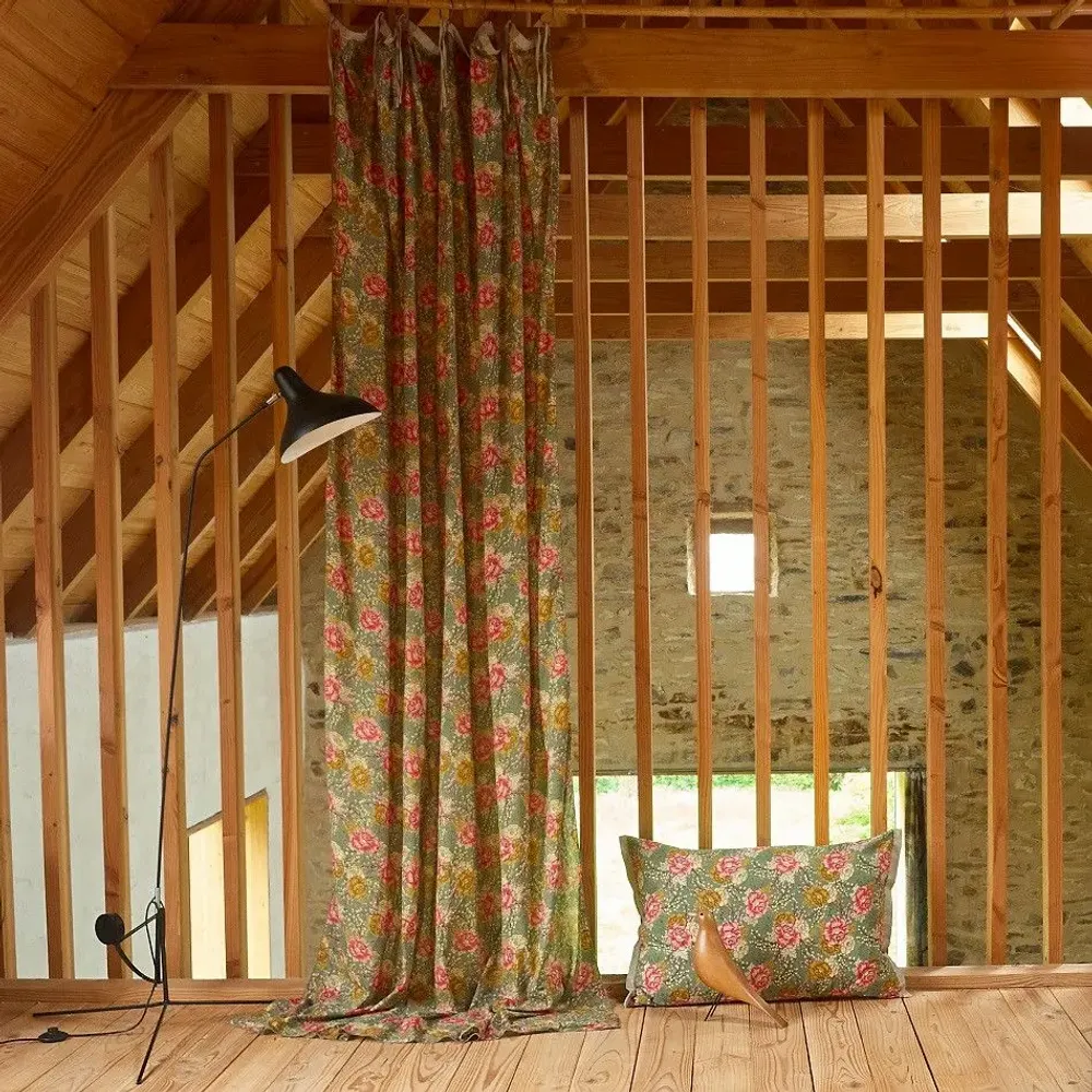 Rideaux et voilages - BLOOM Voilage 140x280 cm CELADON - EN FIL D'INDIENNE...