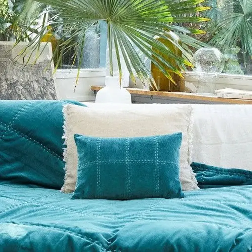 Coussins - BOHO Housse de coussin 30x45 cm - EN FIL D'INDIENNE...