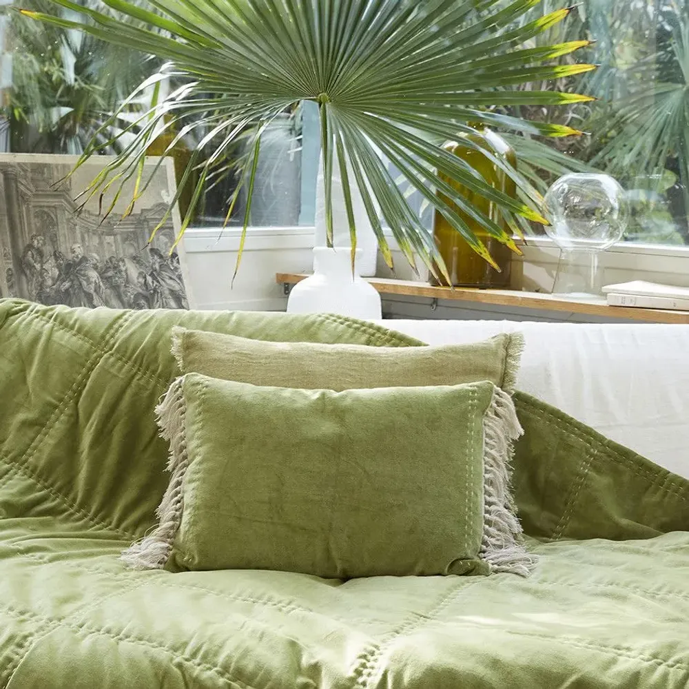 Fabric cushions - Boho Cushion Cover  35X50 Cm - EN FIL D'INDIENNE...