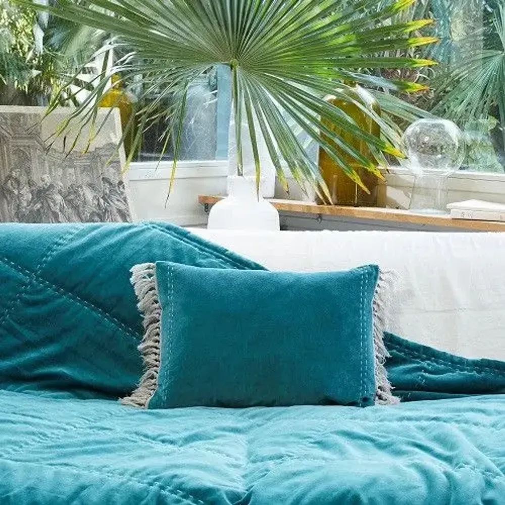 Coussins textile - BOHO Housse de Coussin 35x50 cm - EN FIL D'INDIENNE...