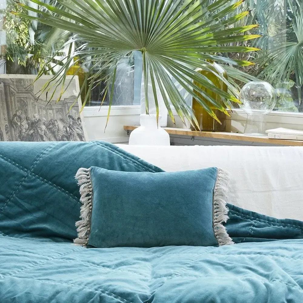 Coussins textile - BOHO Housse de Coussin 35x50 cm - EN FIL D'INDIENNE...