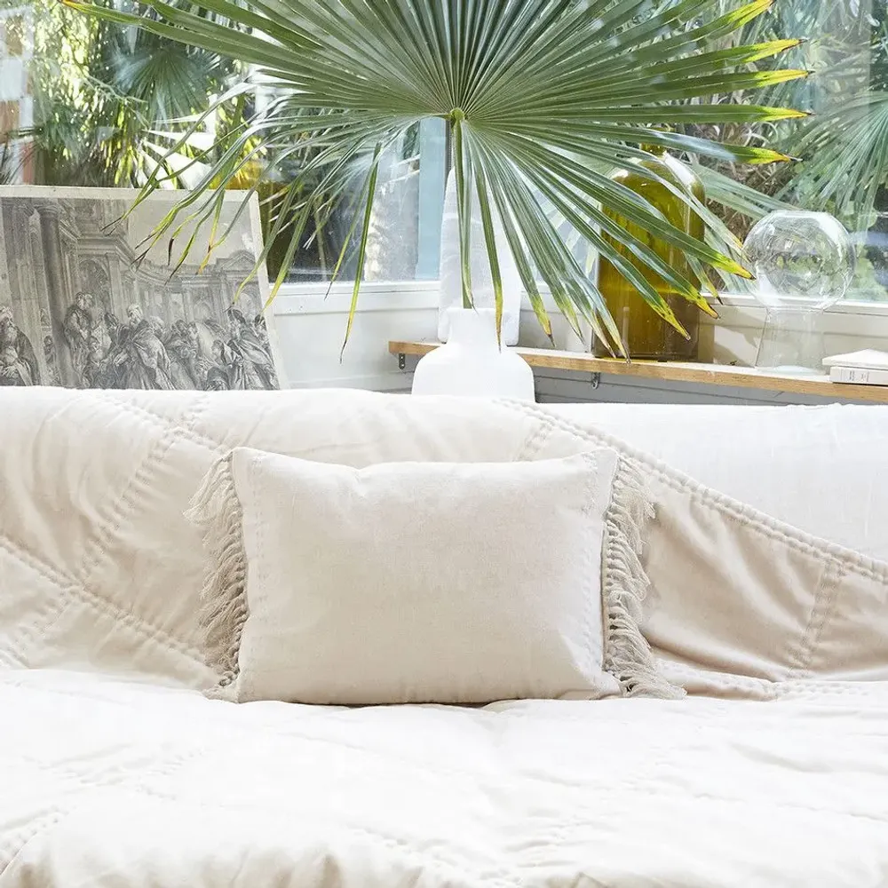 Fabric cushions - Boho Cushion Cover  35X50 Cm - EN FIL D'INDIENNE...