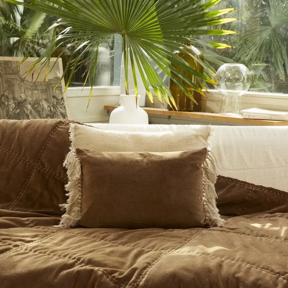 Coussins textile - BOHO Housse de Coussin 35x50 cm - EN FIL D'INDIENNE...