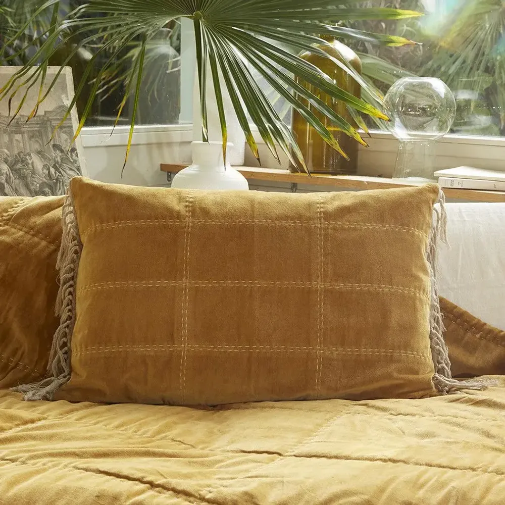 Fabric cushions - Boho Cushion Cover 50X75 Cm - EN FIL D'INDIENNE...