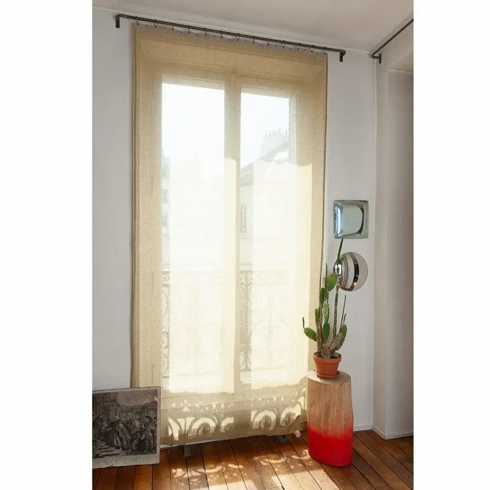 Curtains and window coverings - Brise Voil 140X280 Cm Gold - EN FIL D'INDIENNE...