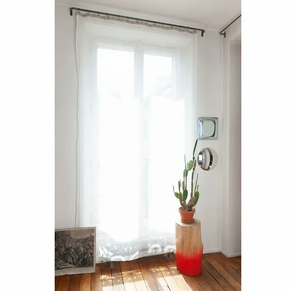 Rideaux et voilages - BRISE Voilage 140x280 cm IVOIRE - EN FIL D'INDIENNE...