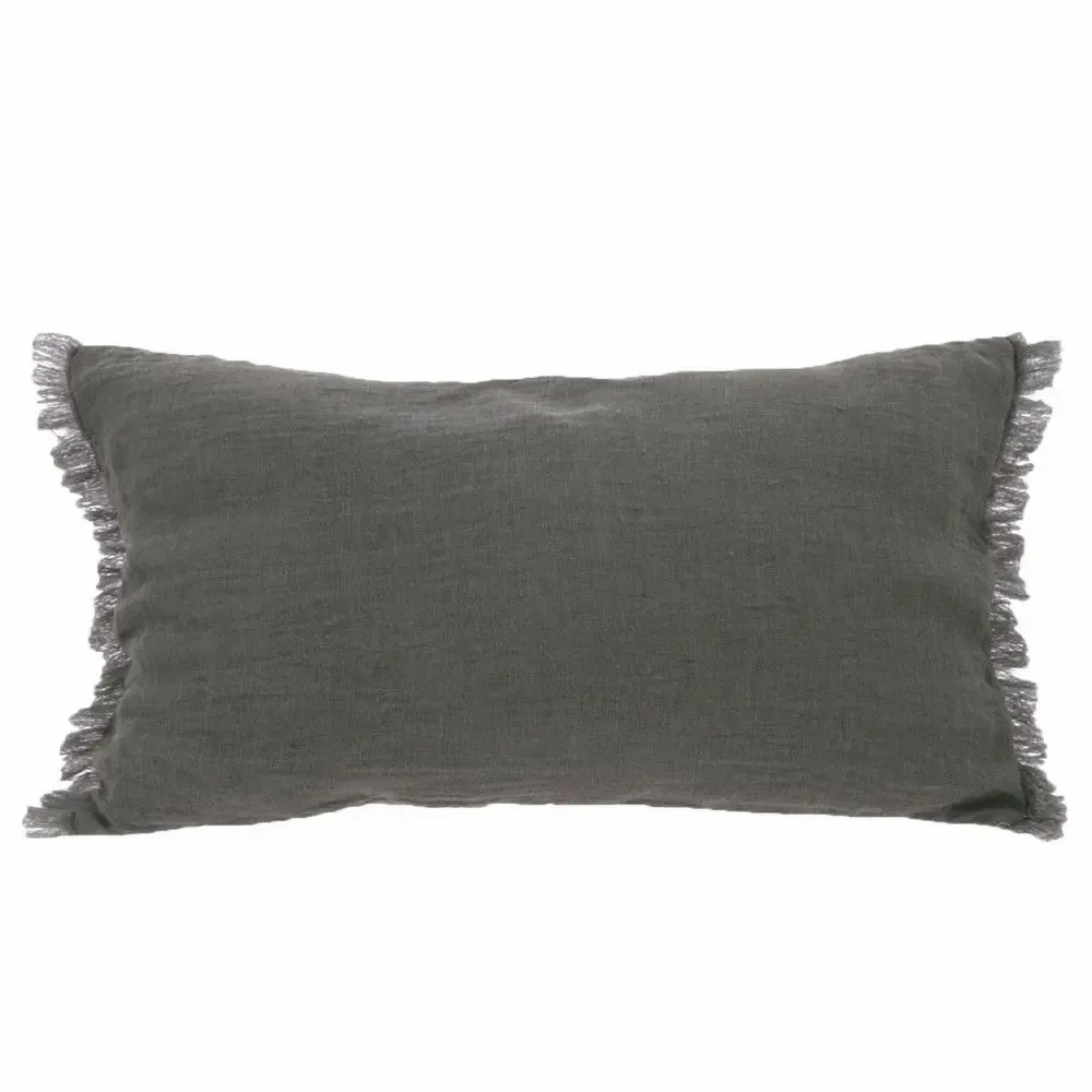 Coussins textile - ETAMINEE Housse de coussin 45x100 cm - EN FIL D'INDIENNE...