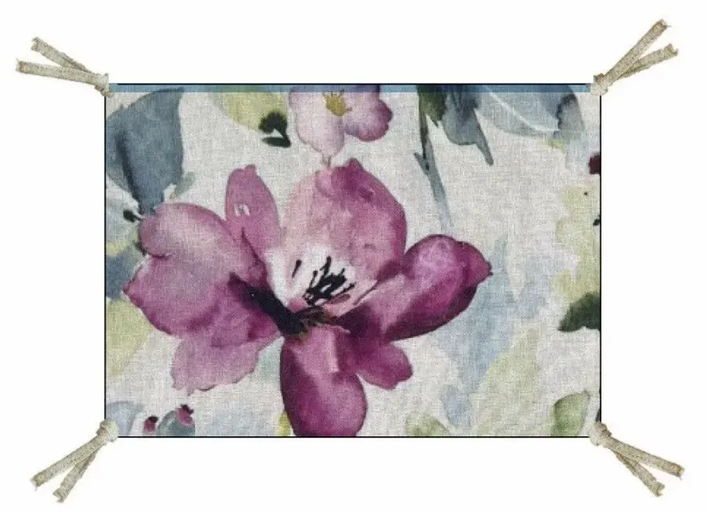 Fabric cushions - FLORA cushion 25x35cm cover n°2 FLORA ECRU - EN FIL D'INDIENNE...