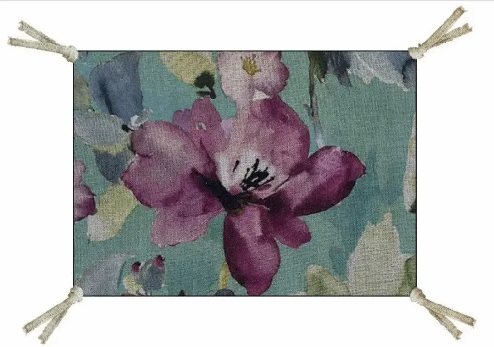 Coussins textile - FLORA coussin 25x35cm housse n°2 FLORA CELADON - EN FIL D'INDIENNE...