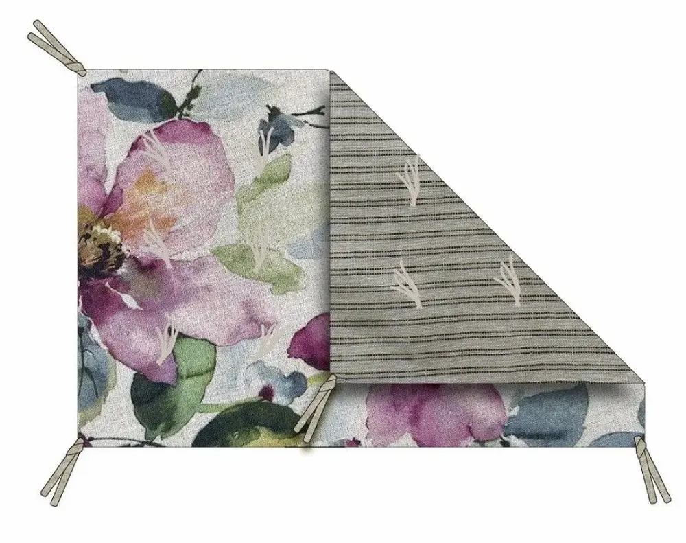 Bed linens - FLORA sofa-cover 90x200cm FLORA ECRU - EN FIL D'INDIENNE...