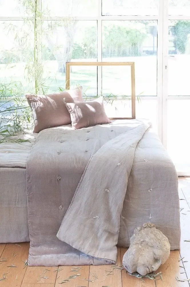 Throw blankets - Fortuna Sofa Cover 90X200 Cm Fortuna Beige - EN FIL D'INDIENNE...