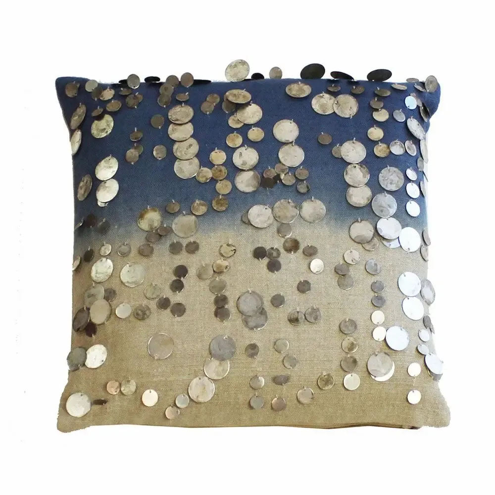 Coussins textile - GIPSY  Coussin 40x40 cm INDIGO - EN FIL D'INDIENNE...