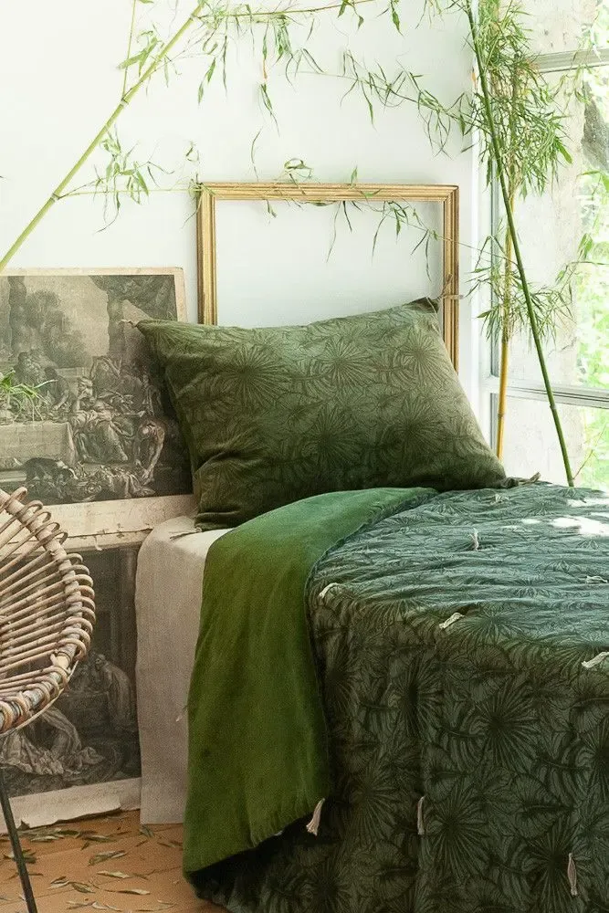 Rideaux et voilages - GOA Plaid 140x220 cm OLIVE - EN FIL D'INDIENNE...