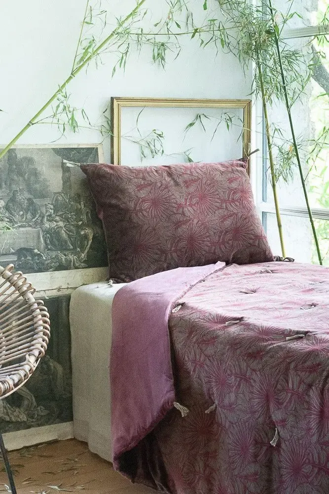 Bed linens - GOA Quilt 140x220 cm RUBIS - EN FIL D'INDIENNE...