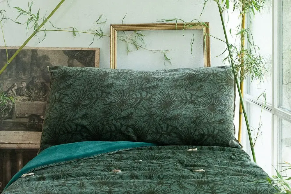 Coussins textile - GOA Housse de Coussin 50x100 cm CELADON - EN FIL D'INDIENNE...