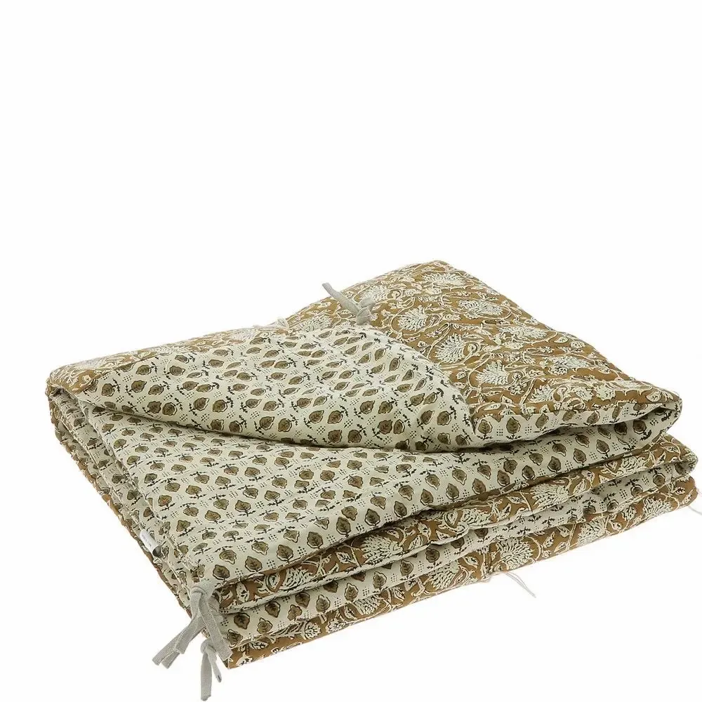 Linge de lit - INDIENNE Plaid 140x240 cm INDIENNE TABAC - EN FIL D'INDIENNE...