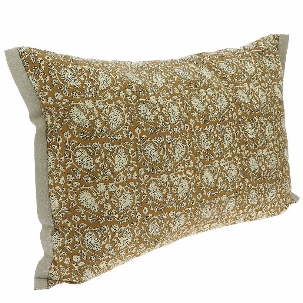 Bed linens - Indienne Cushion Cover 50X75 Cm Indienne Tabac - EN FIL D'INDIENNE...