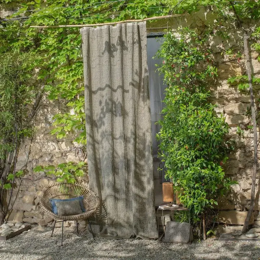 Rideaux et voilages - LIERRE Rideau 140x300 cm LIERRE INDI - EN FIL D'INDIENNE...