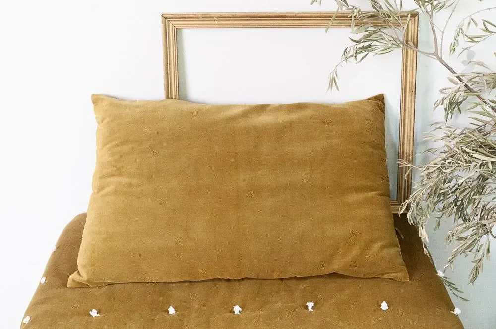 Coussins textile - LYRIC Housse de coussin 50x75 cm - EN FIL D'INDIENNE...