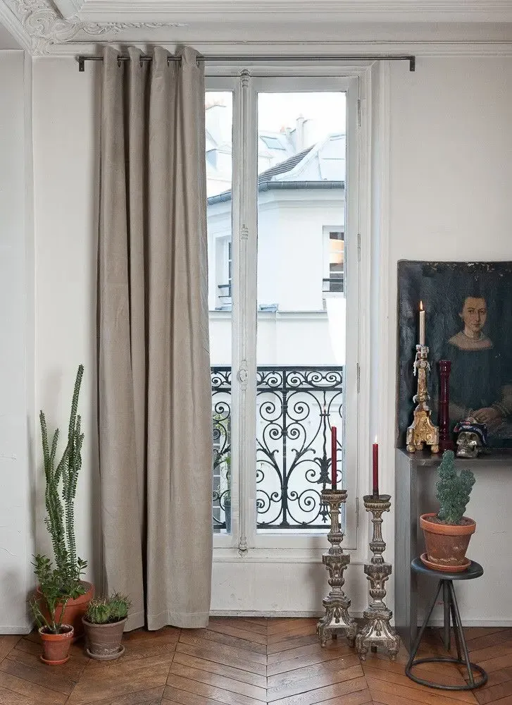 Curtains and window coverings - Lyric Curtain 135X250 Cm Lyric Beige - EN FIL D'INDIENNE...