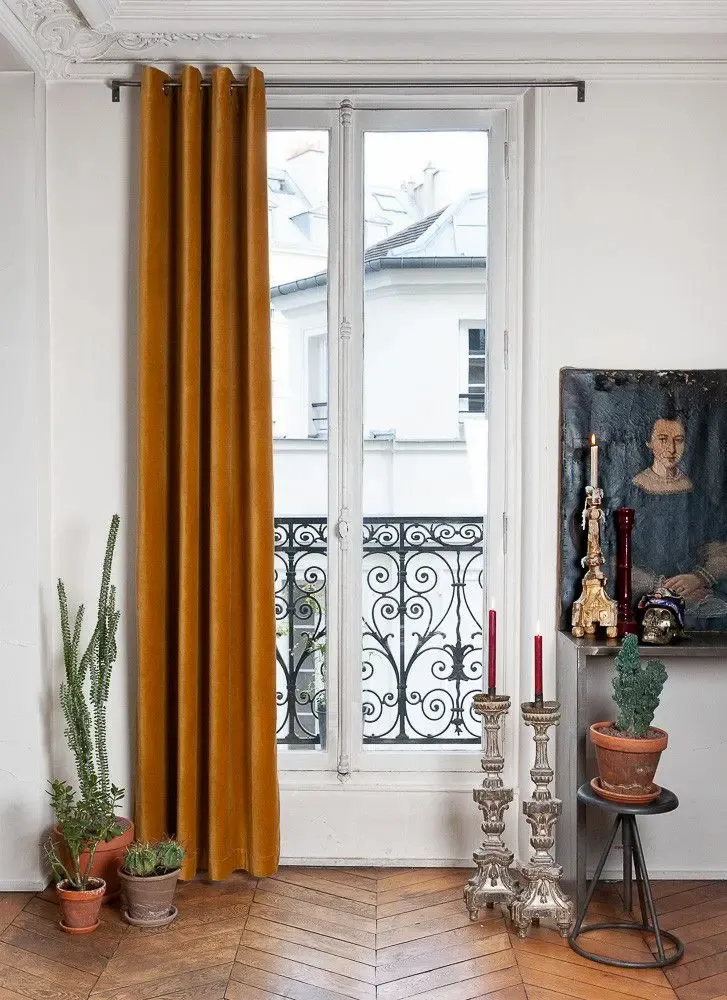 Rideaux et voilages - LYRIC Rideau 135x250 cm LYRIC TABAC - EN FIL D'INDIENNE...