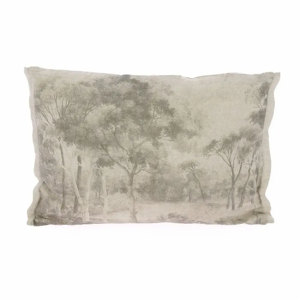 Bed linens - Manosque Cushion Cover 40X55 Cm Print Monochrome Ananbo Manosque Grisaille - EN FIL D'INDIENNE...
