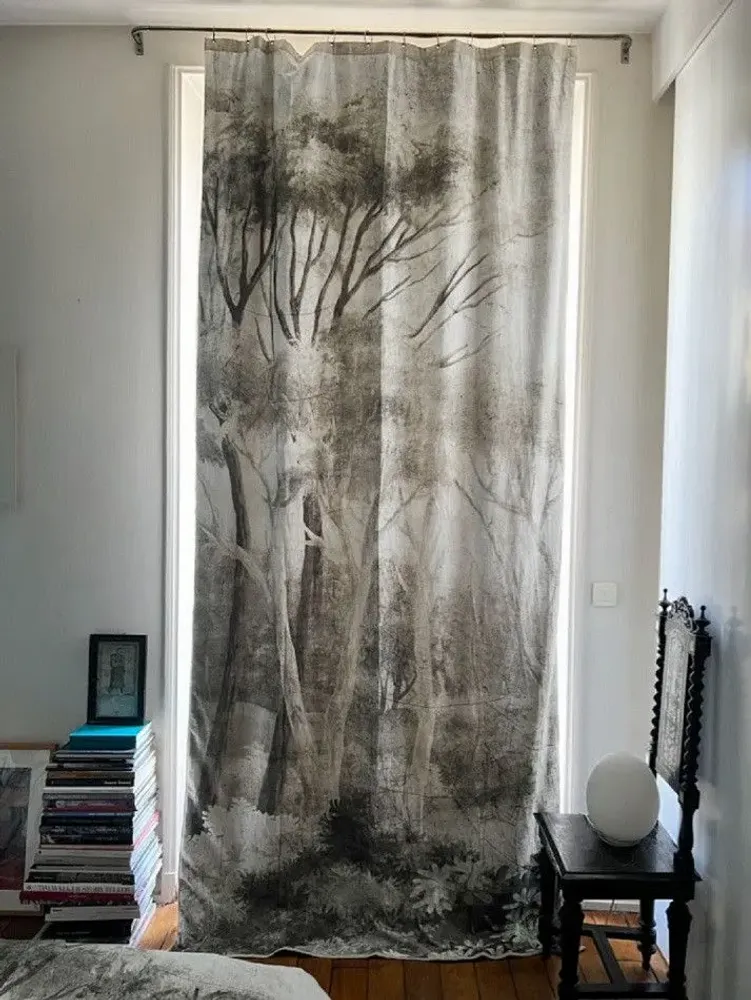 Rideaux et voilages - MANOSQUE rideau velours 140x300cm - Panneau N°2 MANOSQUE ECRU - EN FIL D'INDIENNE...