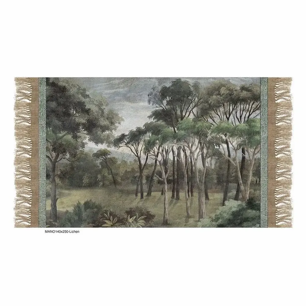 Rideaux et voilages - MANOSQUE Jeté de Lit 140x250 cm imprimé Ananbô LICHEN - EN FIL D'INDIENNE...