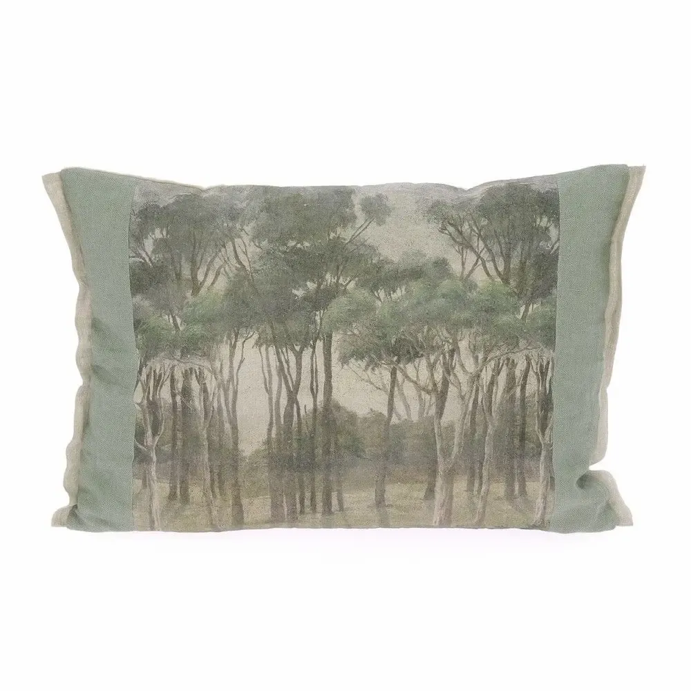 Rideaux et voilages - MANOSQUE Housse de coussin 40x55 cm imprimé Ananbô LICHEN - EN FIL D'INDIENNE...