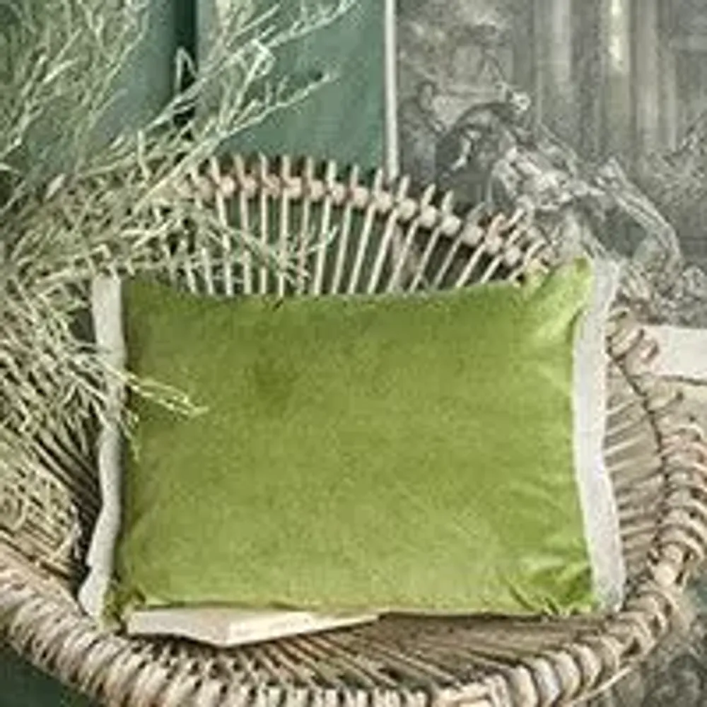 Fabric cushions - Medicis Cushion Cover 35X50 Cm Medicis Avocat - EN FIL D'INDIENNE...