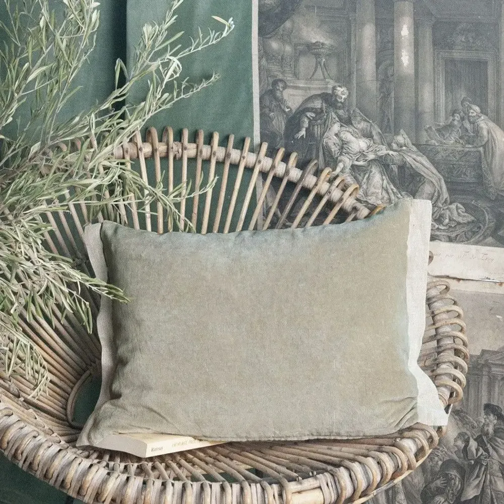 Fabric cushions - Medicis Cushion Cover 35X50 Cm Medicis Beige - EN FIL D'INDIENNE...