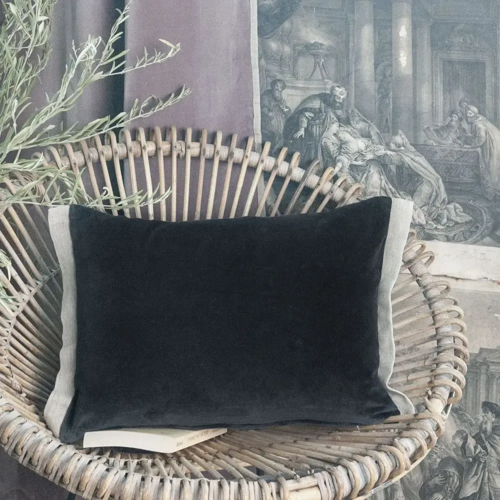 Fabric cushions - Medicis Cushion Cover 35X50 Cm Medicis Beluga - EN FIL D'INDIENNE...