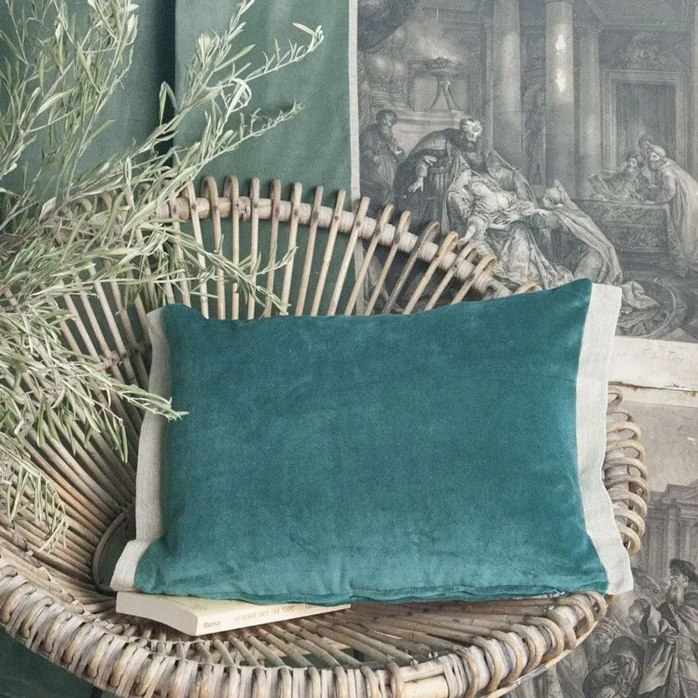 Coussins textile - MEDICIS coussin 35x50cm housse MEDICIS CANARD - EN FIL D'INDIENNE...