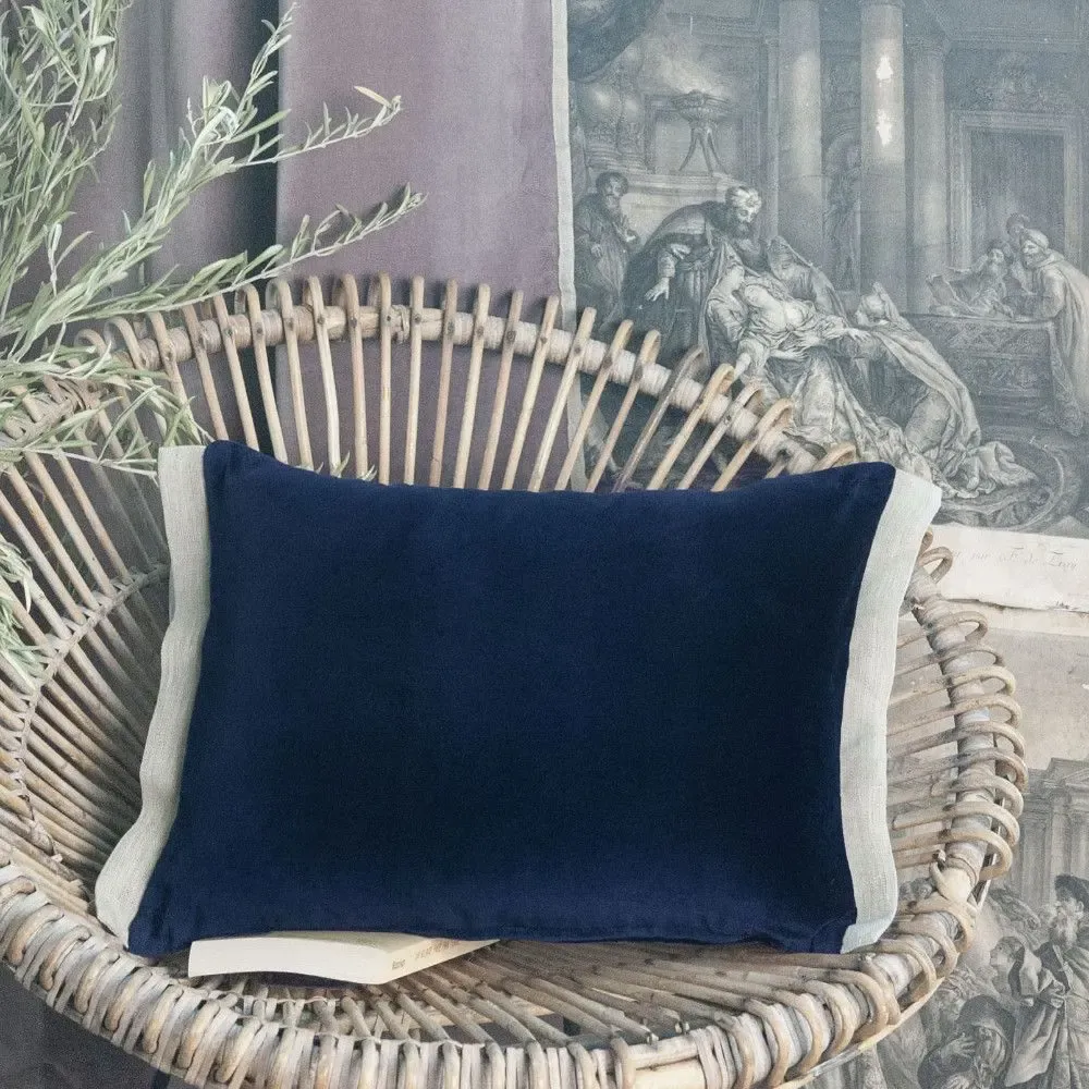 Bed linens - Medicis Cushion Cover 35X50 Cm Medicis Marine - EN FIL D'INDIENNE...