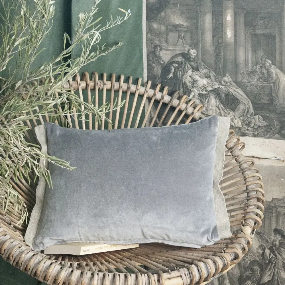 Fabric cushions - Medicis Cushion Cover 35X50 Cm Medicis Souris - EN FIL D'INDIENNE...