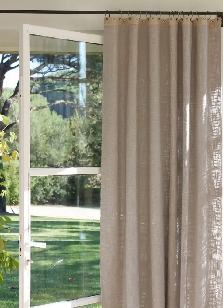 Rideaux et voilages - NUAGE  Rideau 135x280 cm NUAGE GRIS - EN FIL D'INDIENNE...