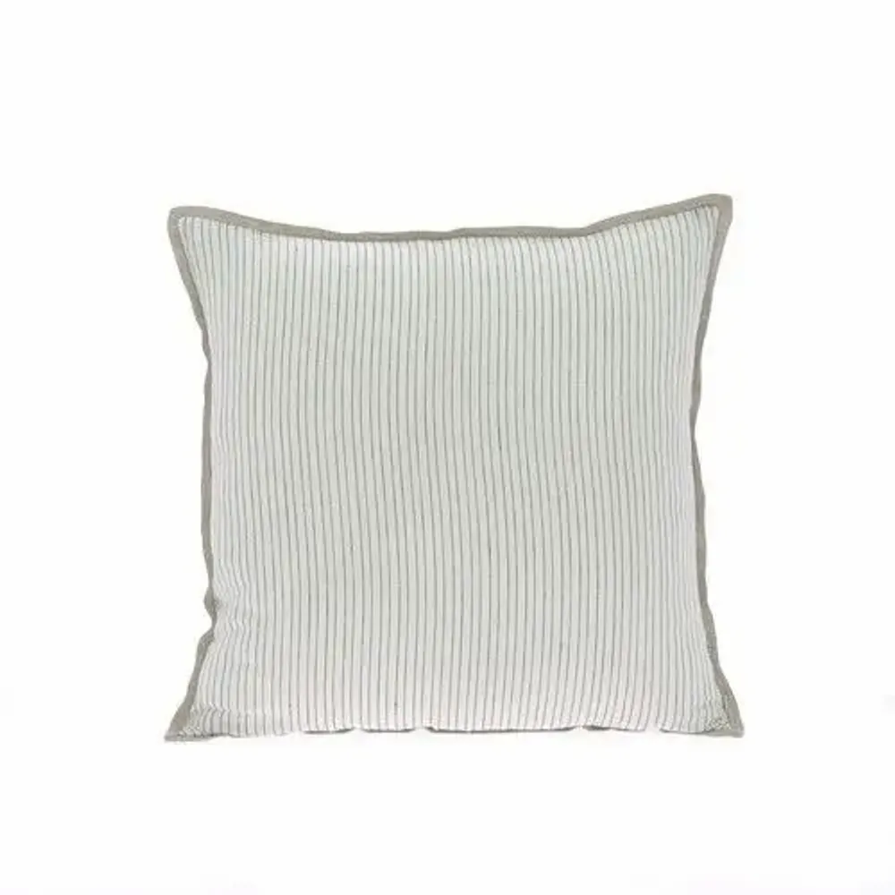 Coussins textile - PENSEE Eté  Housse de coussin 45x45 cm PENSEES COTON GRIS - EN FIL D'INDIENNE...
