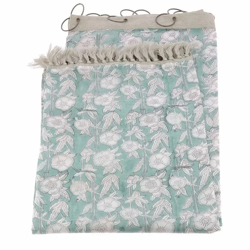 Rideaux et voilages - PENSEE Voilage 140x280 cm PENSEE VOILAGE CELADON - EN FIL D'INDIENNE...