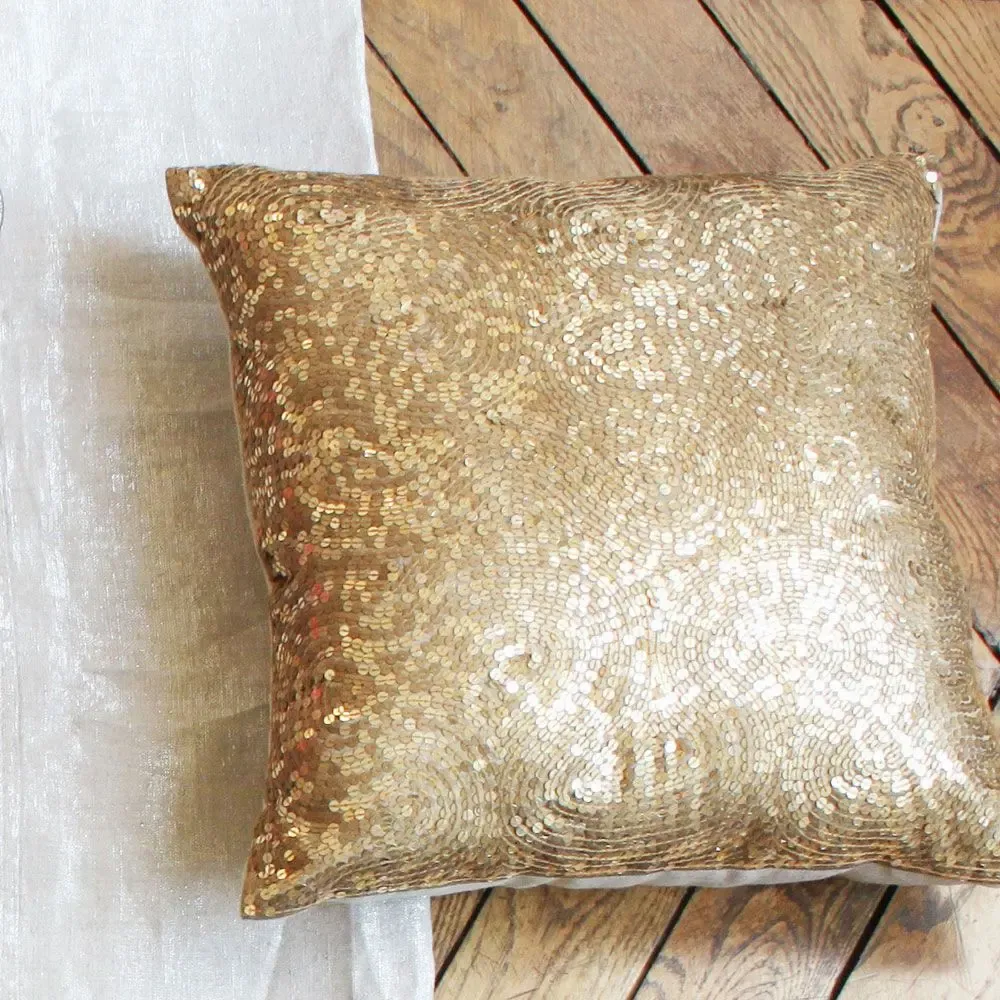 Fabric cushions - Tourbillon Cushion Cover 40X40 Lin - EN FIL D'INDIENNE...